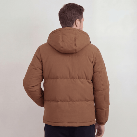 Hooded Puffer Jacket with Lightweight Insulation for Men