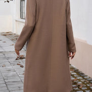 Anastasia Oversized Women's Trench Coat with Notched Lapel and Tie Belt
