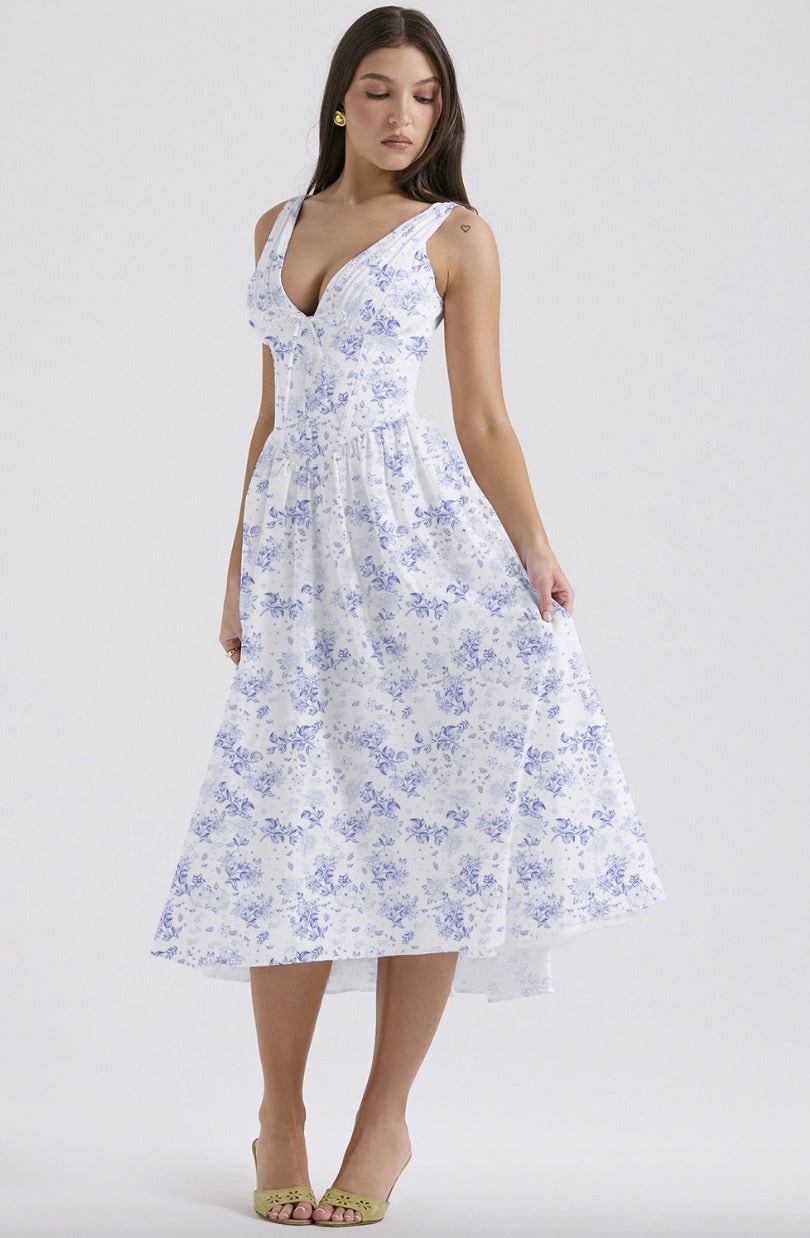 Imogen Floral Midi One of the Autumn Dresses for Weddings and Parties
