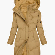 Emma Women's Faux Fur Hooded Long Puffer Winter Coat