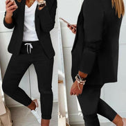 Women's Blazer and Jogger Two Piece Co Ord Set