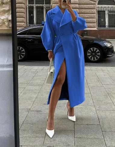 Phyllis Double Breasted Wrap Maxi Coat Winter Coats Women