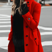Sandra Belted Trench Style Womens Coats with High Collar Detail