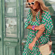Arabella Floral Print Woven Maxi Dress for Christmas Party Occasions
