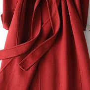 Virginia Belted Wrap Winter Coat for Women with A-Line Silhouette