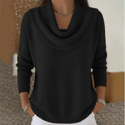 Vânia Cowl-Neck Ribbed Knit Jumper for Women