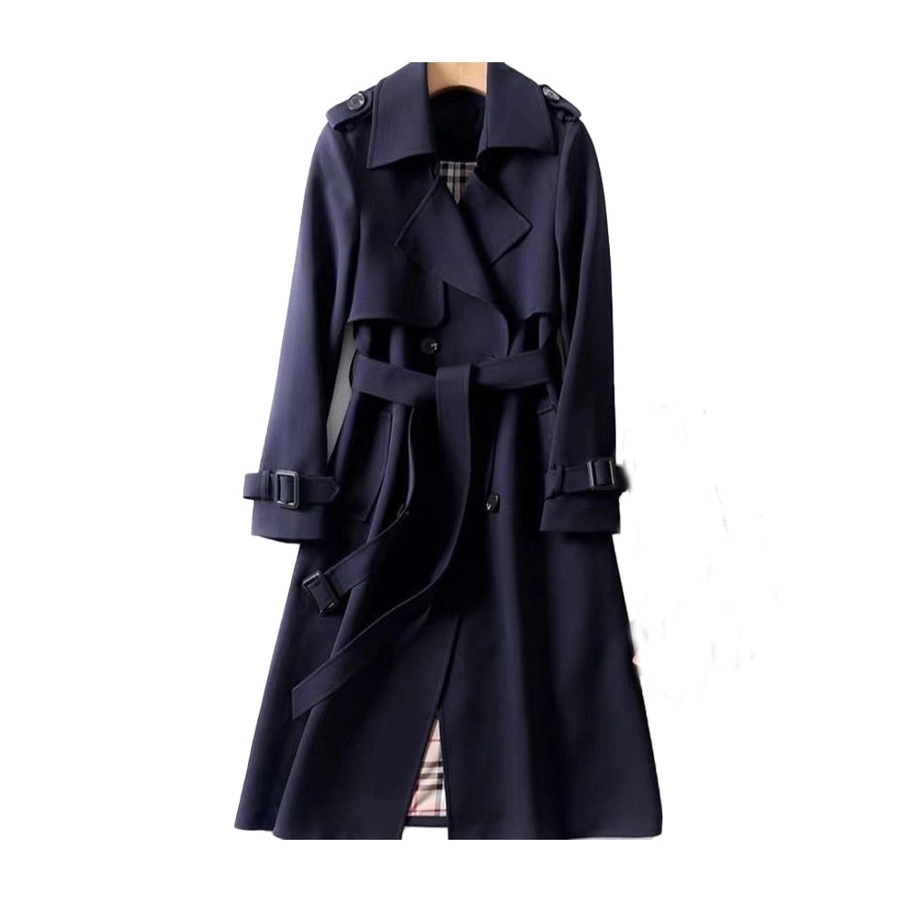 Rosie Long Double-Breasted Trench Style Winter Coats for Women