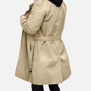 Double-Breasted Tailored Trench Style Mens Coats for Everyday Wear