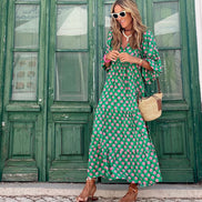 Arabella Floral Print Woven Maxi Dress for Christmas Party Occasions