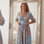 Floressa Flowy Floral V-Neck Women's Midi-to-Maxi Dress