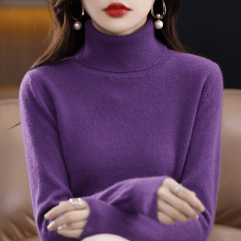 Elena Knitted Turtleneck Jumper for Ladies Christmas Jumpers Season