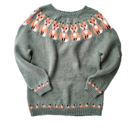 Victoria Icelandic Geometric-Pattern Knitted Jumper for Women