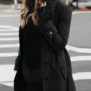 Sandra Belted Trench Style Womens Coats with High Collar Detail