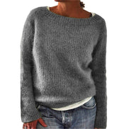 Klara Boat Neck Long Sleeve Knit Jumper for Women