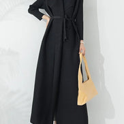 Reese Belted A-Line Winter Coat with Funnel Neck for Women