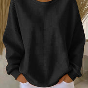 Lucille Oversized Waffle-Knit Jumper for Women