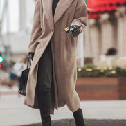 Christy Oversized Longline Wool Blend Coat for Women