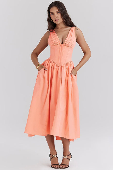 Imogen Floral Midi One of the Autumn Dresses for Weddings and Parties