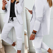 Women's Blazer and Jogger Two Piece Co Ord Set