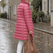 Women's Packable Quilted Puffer Jacket with Detachable Hood