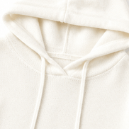 Women's Oversized Hooded Acrylic Knitted Jumper with Drawstring