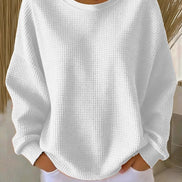 Lucille Oversized Waffle-Knit Jumper for Women