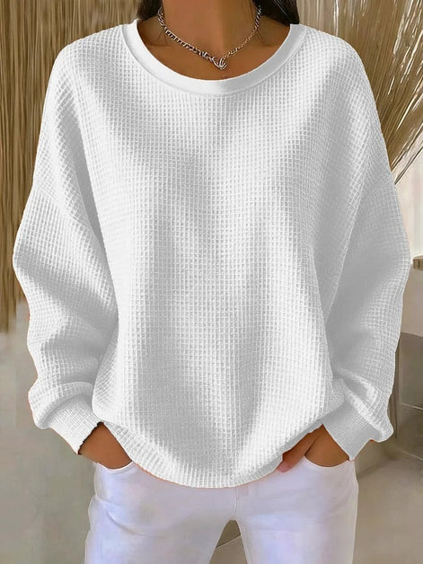 Lucille Oversized Waffle-Knit Jumper for Women