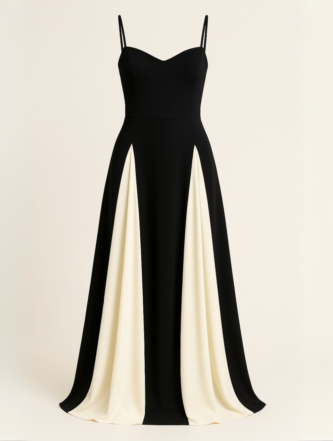 Martha Colour Block Satin Evening Maxi Dress for Autumn Dresses