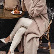 Christy Oversized Longline Wool Blend Coat for Women