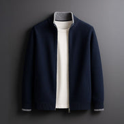 Knitted Zip-Up Cardigan Jacket for Everyday Layering