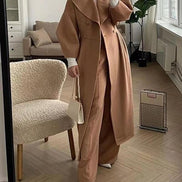 Phyllis Double Breasted Wrap Maxi Coat Winter Coats Women