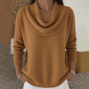 Vânia Cowl-Neck Ribbed Knit Jumper for Women