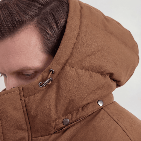 Hooded Puffer Jacket with Lightweight Insulation for Men