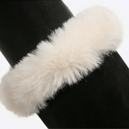Velara Fleece-Lined Black Knee-High Winter Boots for Women