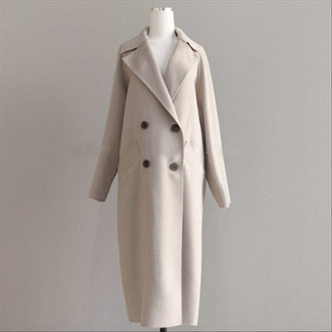 Isabella Women's Longline Wool Blend Winter Coat with Belt