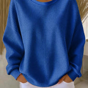 Lucille Oversized Waffle-Knit Jumper for Women