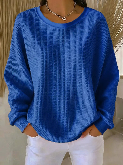 Lucille Oversized Waffle-Knit Jumper for Women