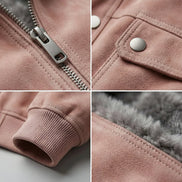 Jacob Suede-Look Bomber Jacket for Men