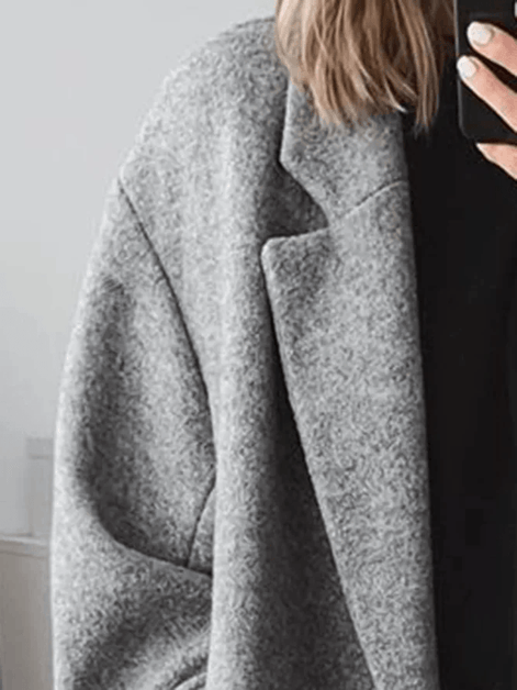 Adrienne Double-Breasted Oversized Women's Wool-Blend Winter Coat