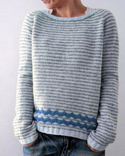 Maude Forest Print Crew Neck Knitted Jumper for Women