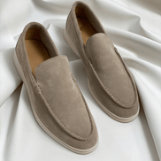Men's Suede Slip-On Loafers with Cushioned Sole