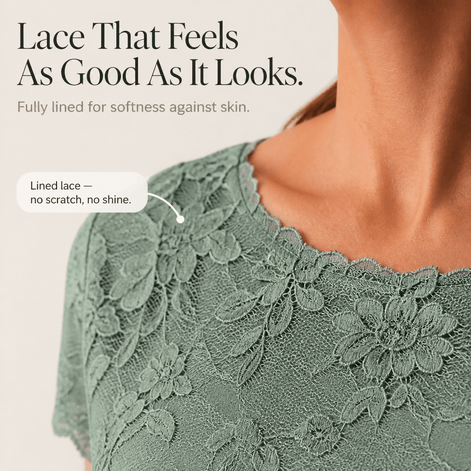 Women's Lace Bodice Chiffon Dress with Ruffled Hem