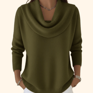 Vânia Cowl-Neck Ribbed Knit Jumper for Women