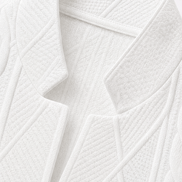 Women's Textured Knit Stand-Collar Open-Front Tailored Blazer