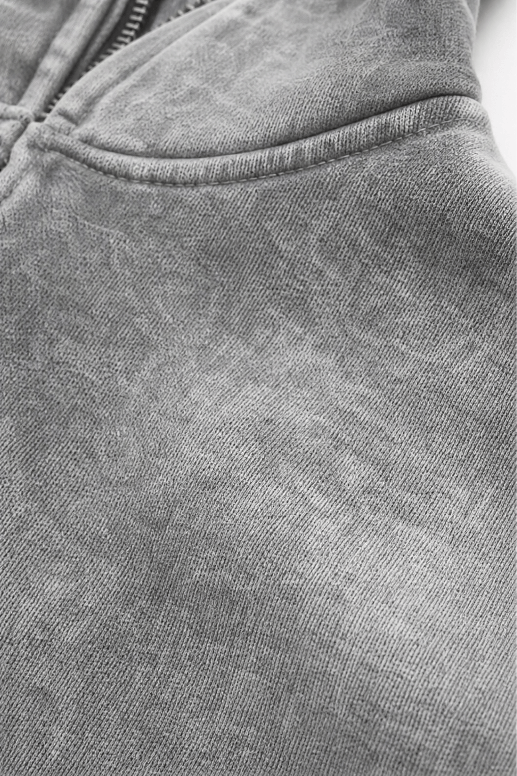 Women's Washed Oversized Zip-Up Hoodie with Lined Hood