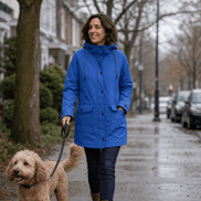 Plush-Lined Waterproof Hooded Parka Jacket for Women