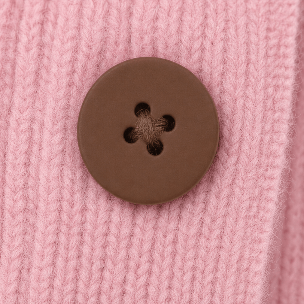 Women's Ruffle Collar Wool-Blend Knitted Cardigan with Button Front