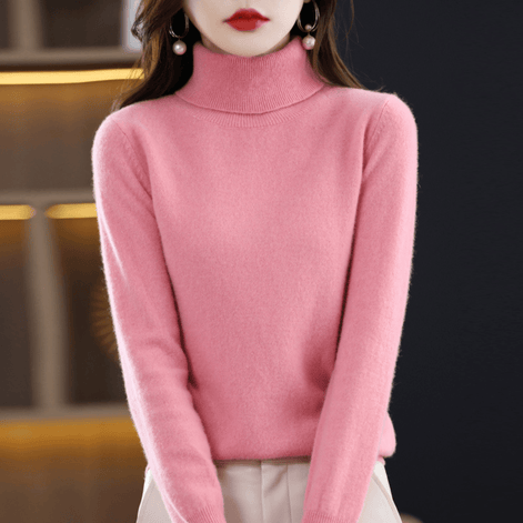 Elena Knitted Turtleneck Jumper for Ladies Christmas Jumpers Season