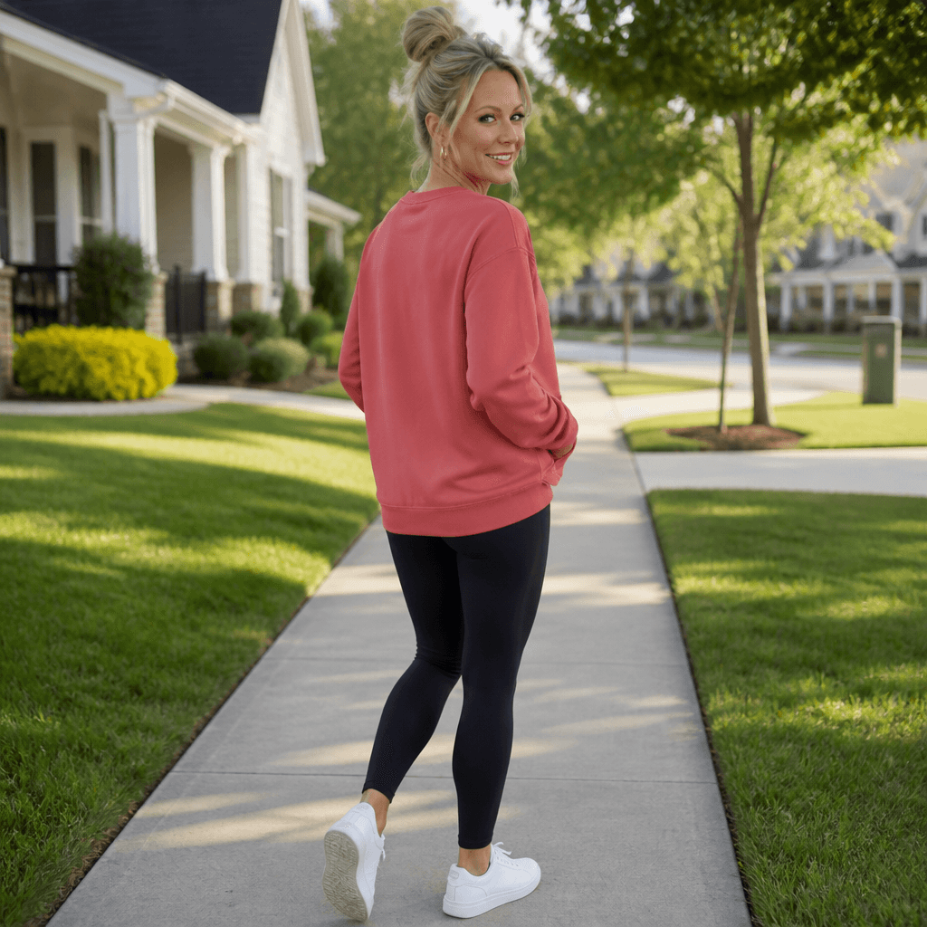 Restfield Oversized Fleece Crewneck Sweatshirt with Kangaroo Pocket