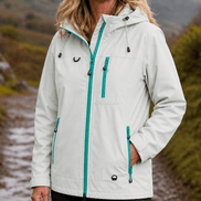 Hooded Waterproof Windproof Polyester Rain Jacket for Women